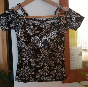Billabong Mi Amore Floral Cold Shoulder Top
